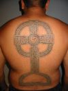 celtic cross tattoo for men